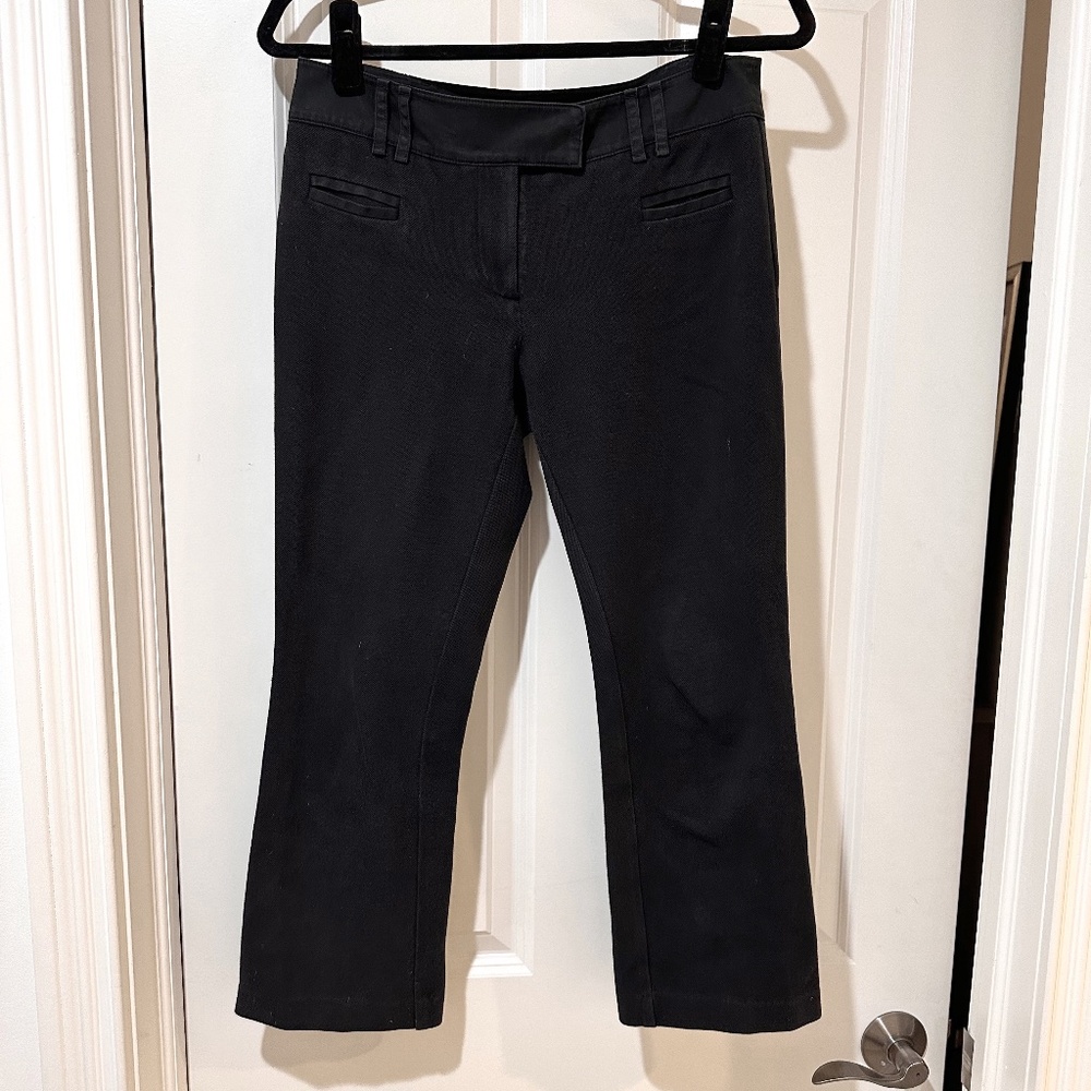 Diane von Furstenberg DVF Cropped Capri Stretch Cotton Pant